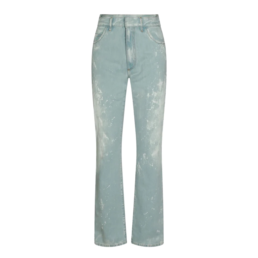 Mm6 Maison Margiela Women's Blue Boot-Cut Jeans - Bootcut Jeans - W25 - Jeans