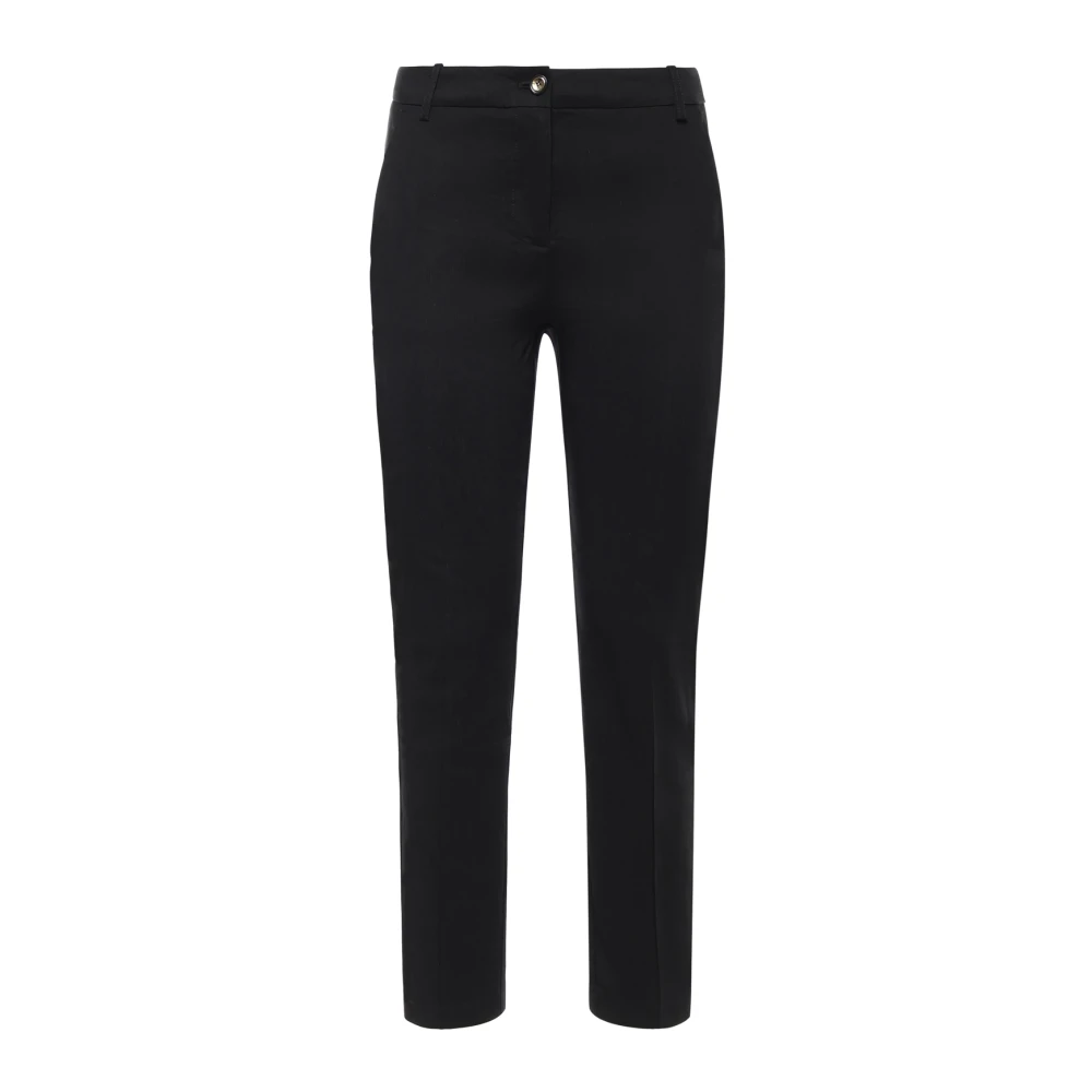 Pinko Women's Black Bello Pantalone Lino Stretch - Slim-Fit Trousers - M - Trousers