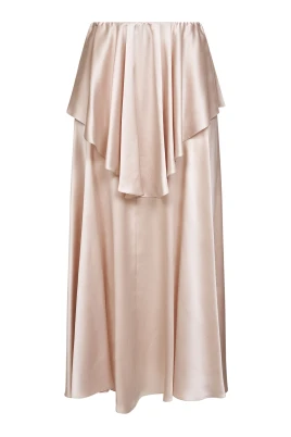 Fluid Layered Midi Skirt