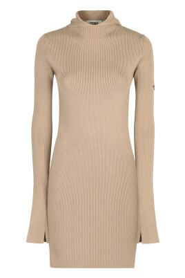 silk-wool-knitted-hooded-dress