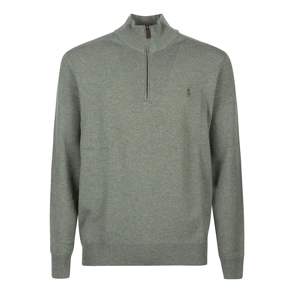 Polo Ralph Lauren Heather Halv Zip Tröja Gray, Herr