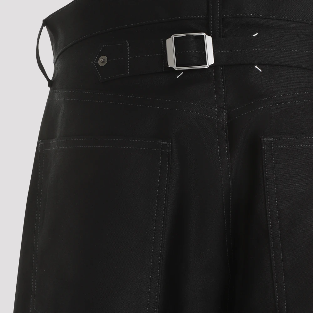 Maison Margiela Zwarte 5-Pocket Broek Black Dames