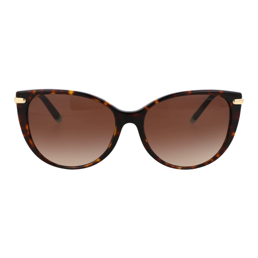 Tiffany Women's Brown Woman Tf4178 80153B Sunglasses Acetate Turtle Cat Eye Normal Shaded - Image 2