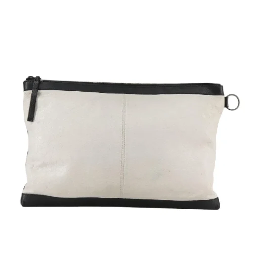 Balenciaga Vintage Pre-owned Leather clutches Black Dames