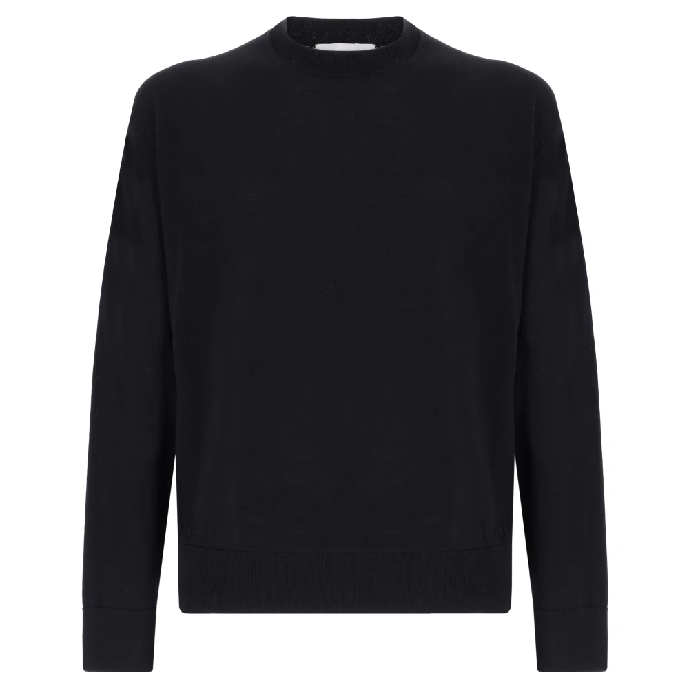 Laneus Kasjmier Ronde Hals Trui Black Heren