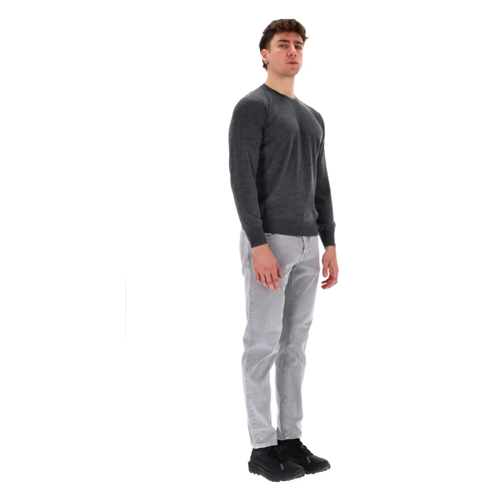 BRUNELLO CUCINELLI Kasjmierwollen Trui Grijs Gray Heren
