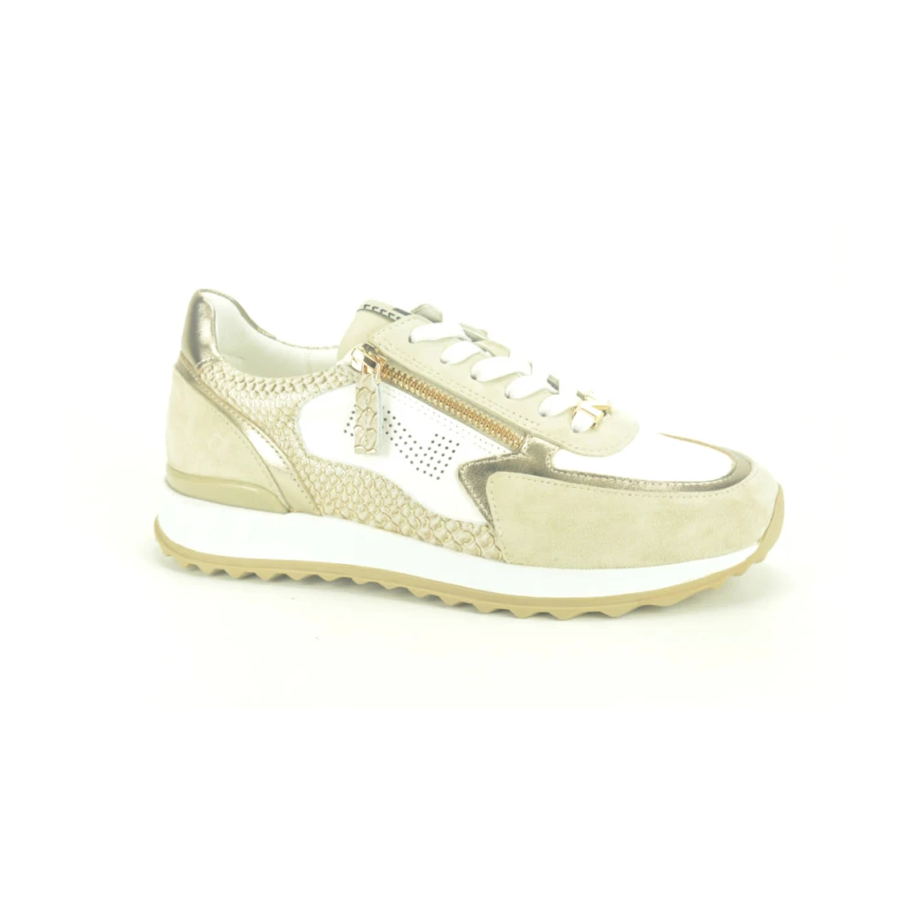 Nathan-Baume Runner Combi Stijlvolle Sneakers Dames Schoenen Beige