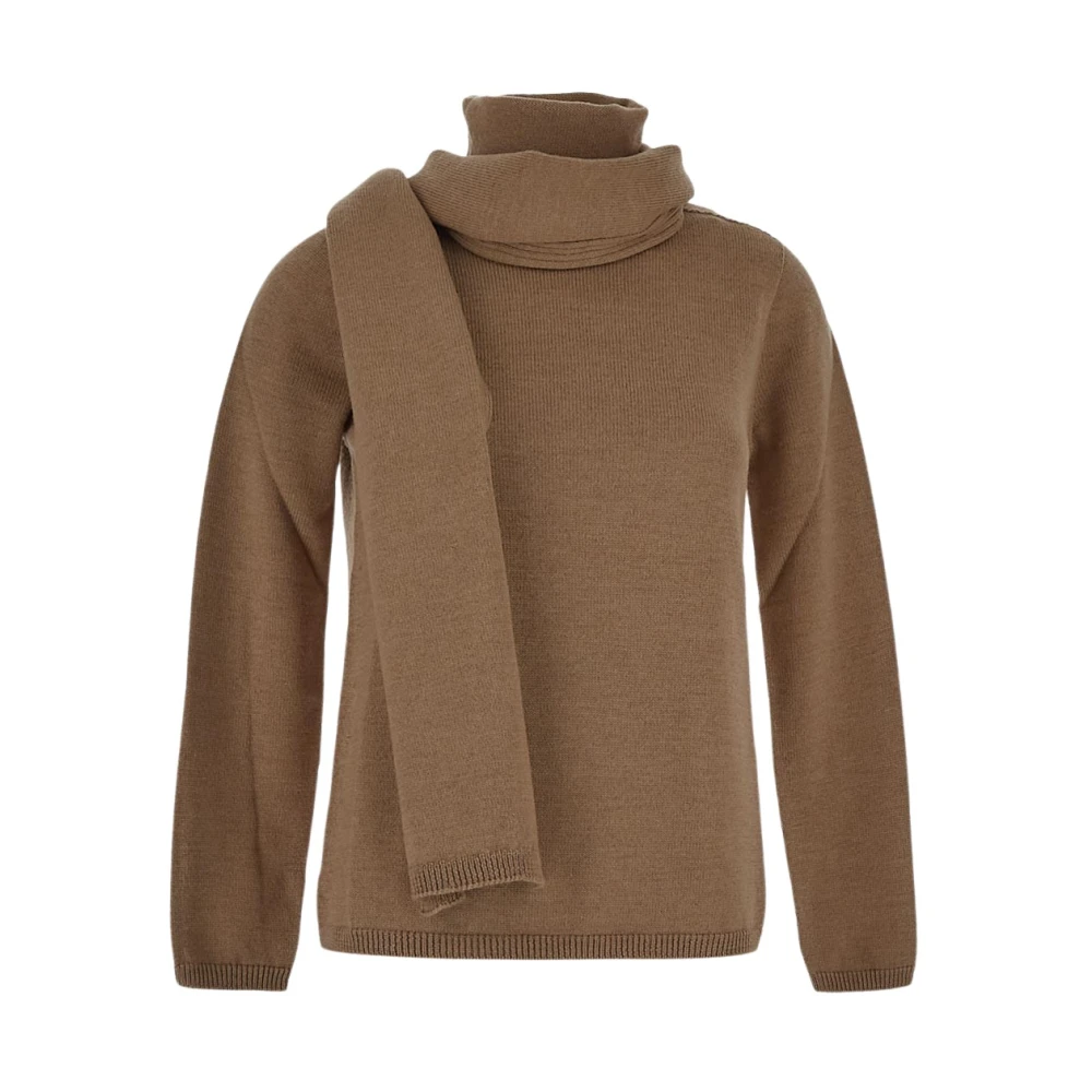 Max Mara Wollen Gebreide Trui Beige Dames