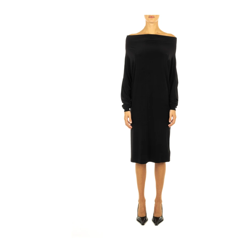 Norma Kamali Zwarte alles-in-één jurk Black Dames