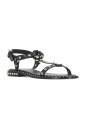 black-leather-studded-sandals