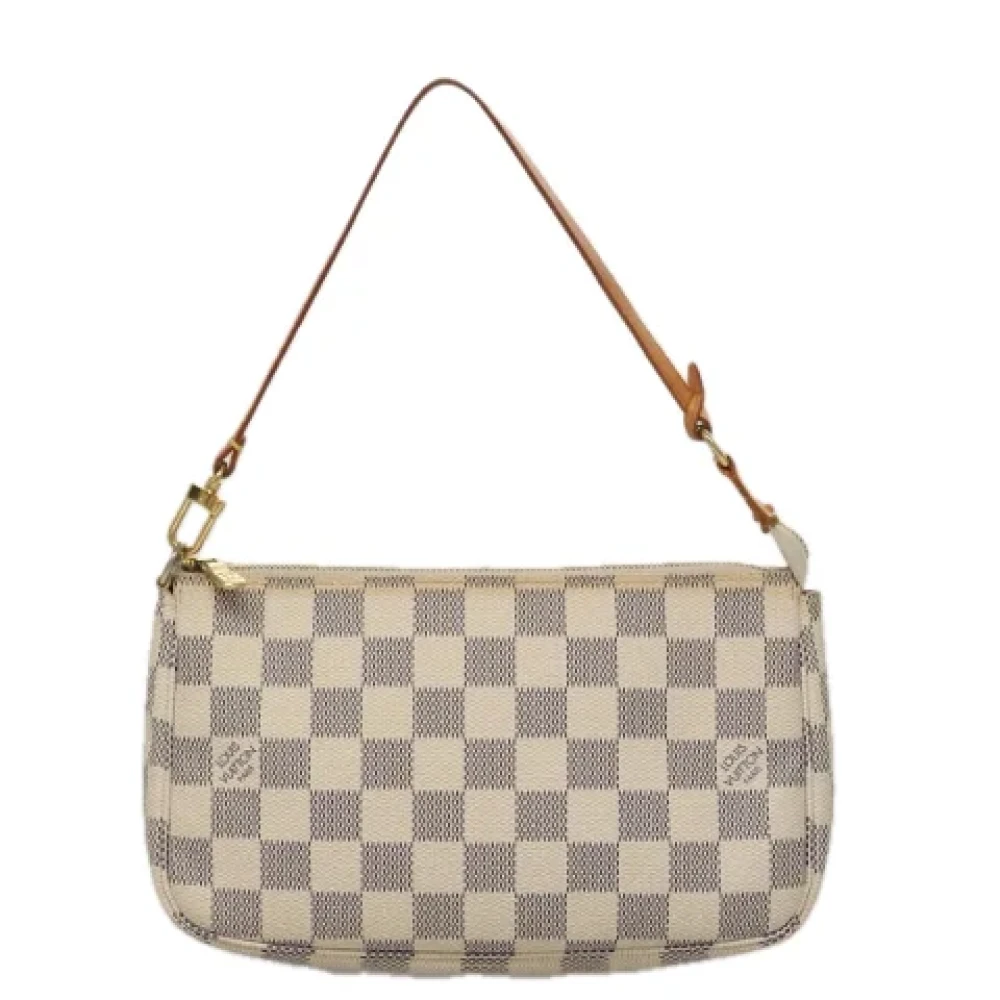 Louis Vuitton Vintage Pre-owned Canvas pouches Beige Dames