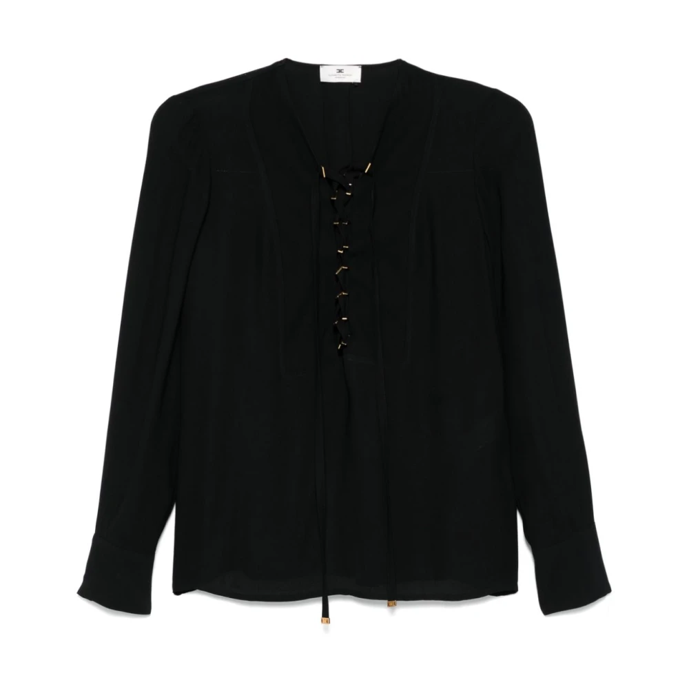 Elisabetta Franchi Zwarte shirt voor vrouwen Black Dames