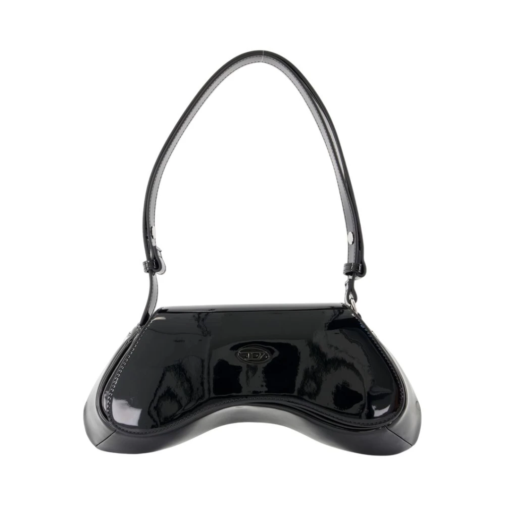 Diesel Women's Black Synthetic Shoulder Bag With Flap