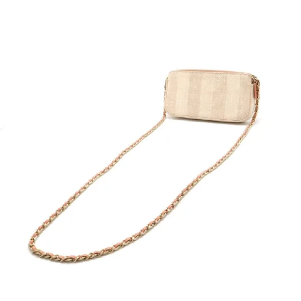 Chanel Vintage Pre-owned Canvas handbags Pink Dames