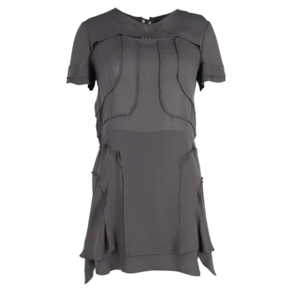 Isabel Marant Pre-owned Silk dresses Gray Dames