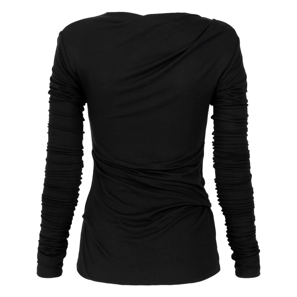 Entire Studios Femme Noir Tops, Taille: 42 Fr Drape Top