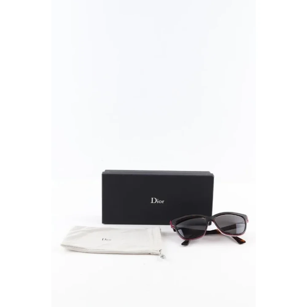 Dior Vintage Pre-owned Fabric sunglasses Brown Dames