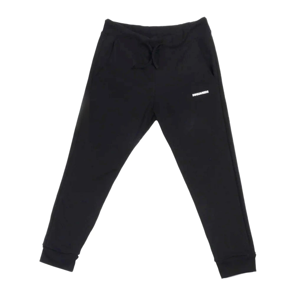 Dsquared2 Barn Sweatpants Regular Fit 100% Bomull Black, Pojke