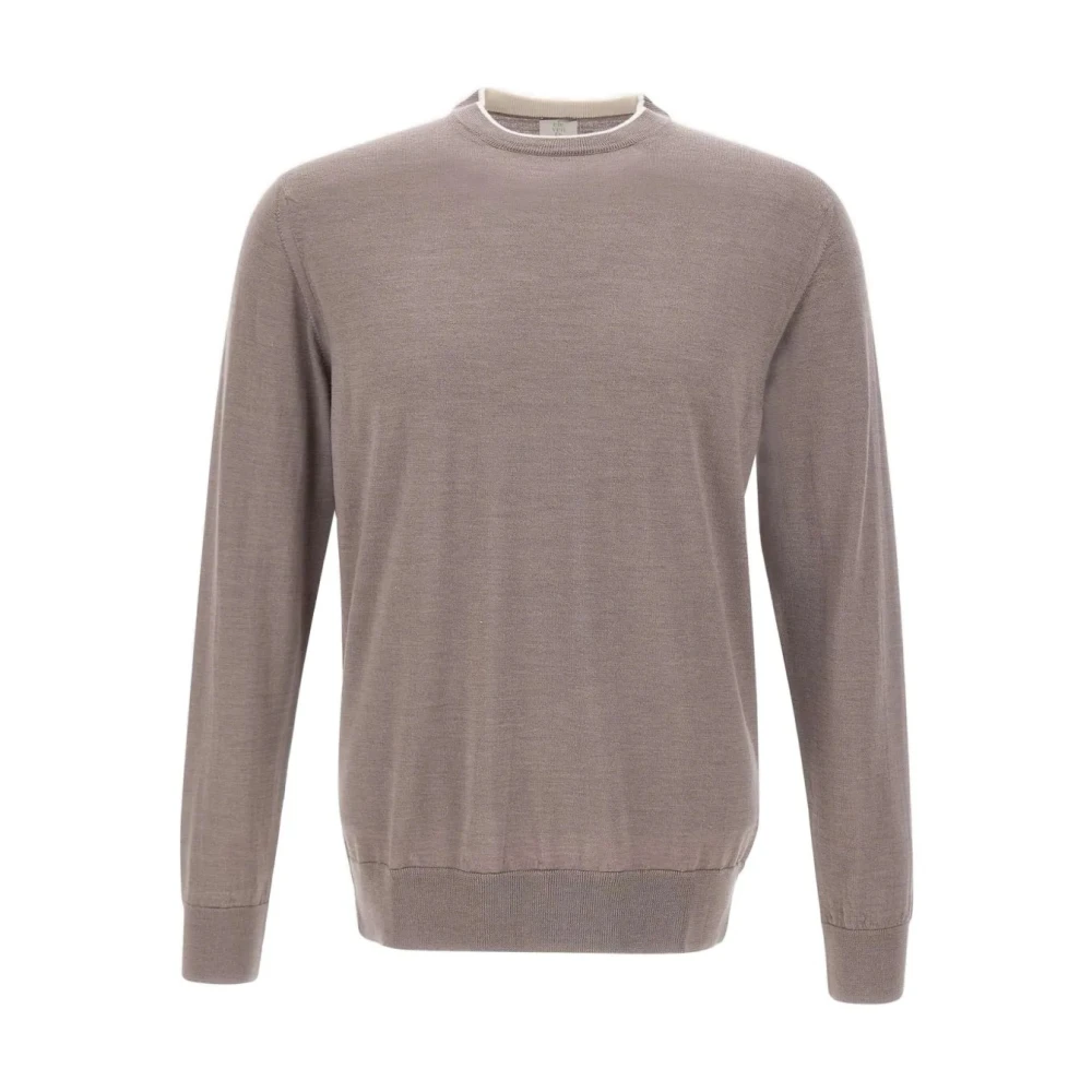 Eleventy Beige Rundhalsad Tröja