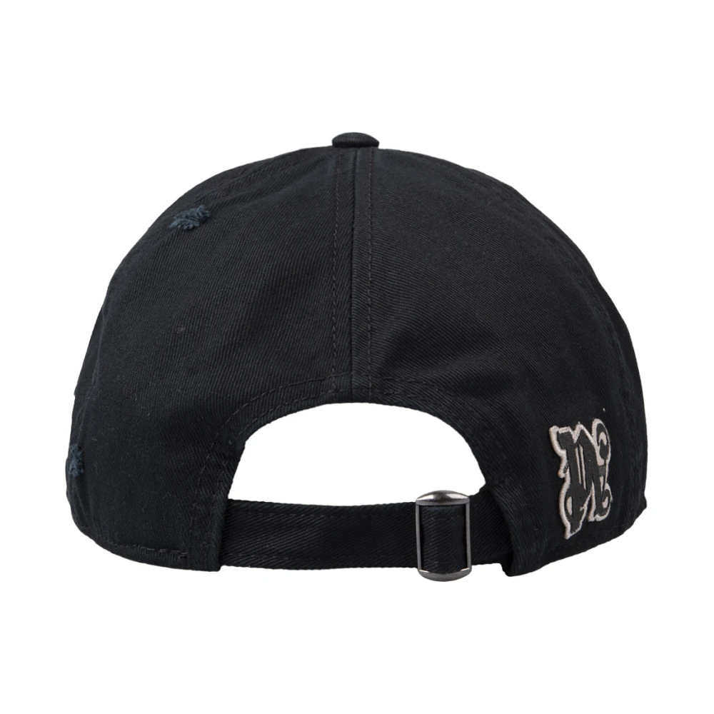 Palm Angels Zwarte Gotisch Logo Baseballpet Black Heren