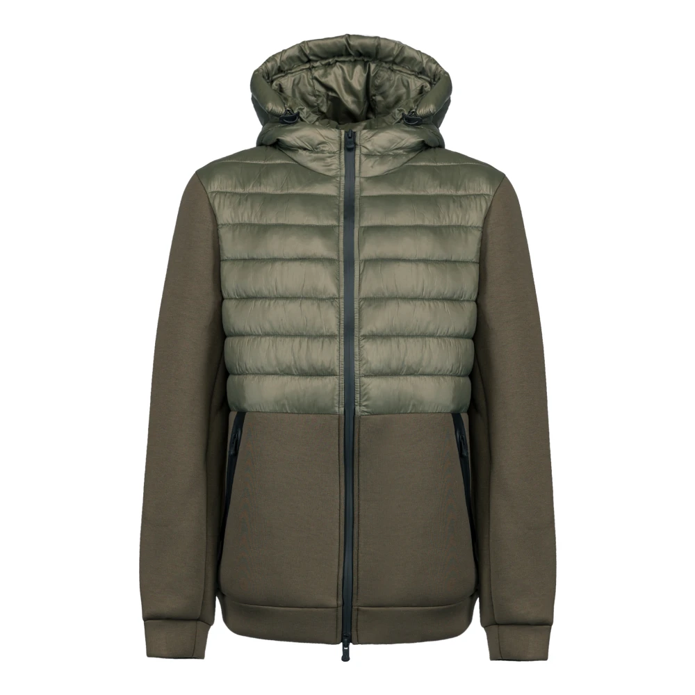 People of Shibuya Technische volledige ritssluiting hoodie jas Green Heren