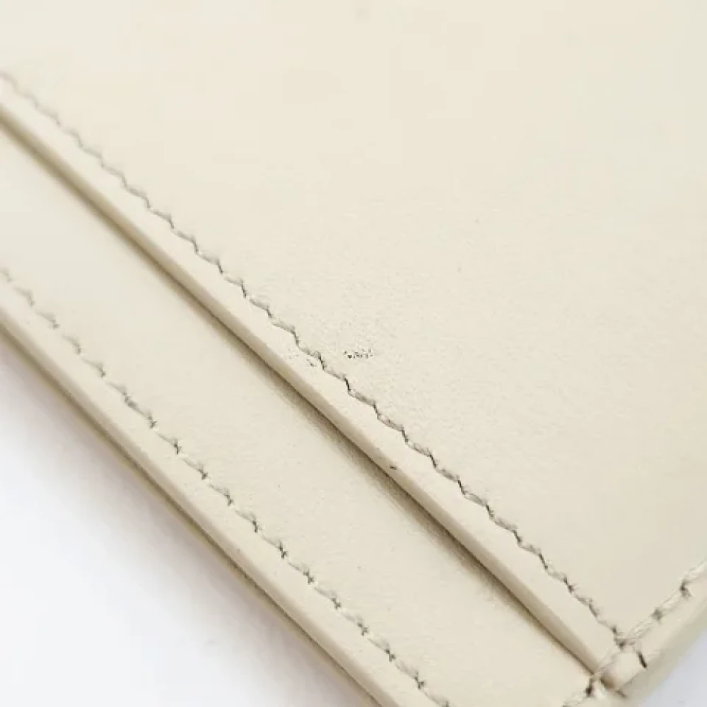 Celine Vintage Pre-owned Leather home-office Beige Dames