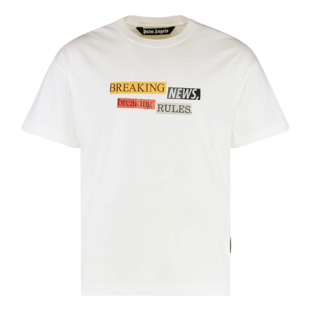 Palm Angels Uomo Bianco Top, S, New,