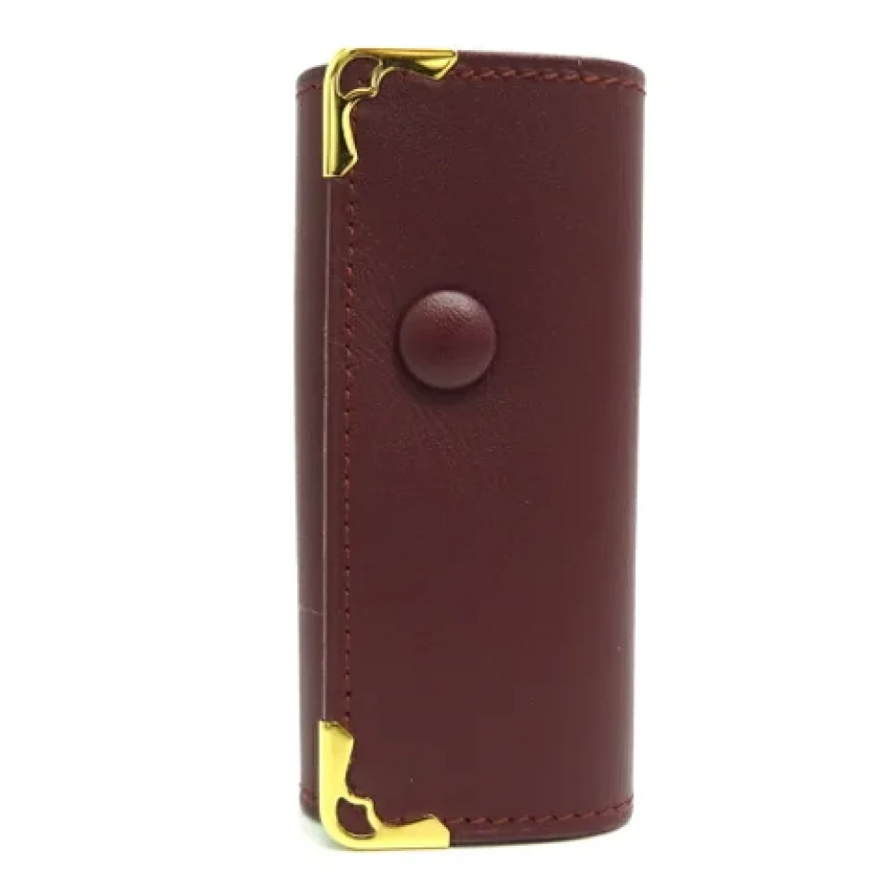 Cartier Vintage Pre-owned Leather key-holders Red Dames