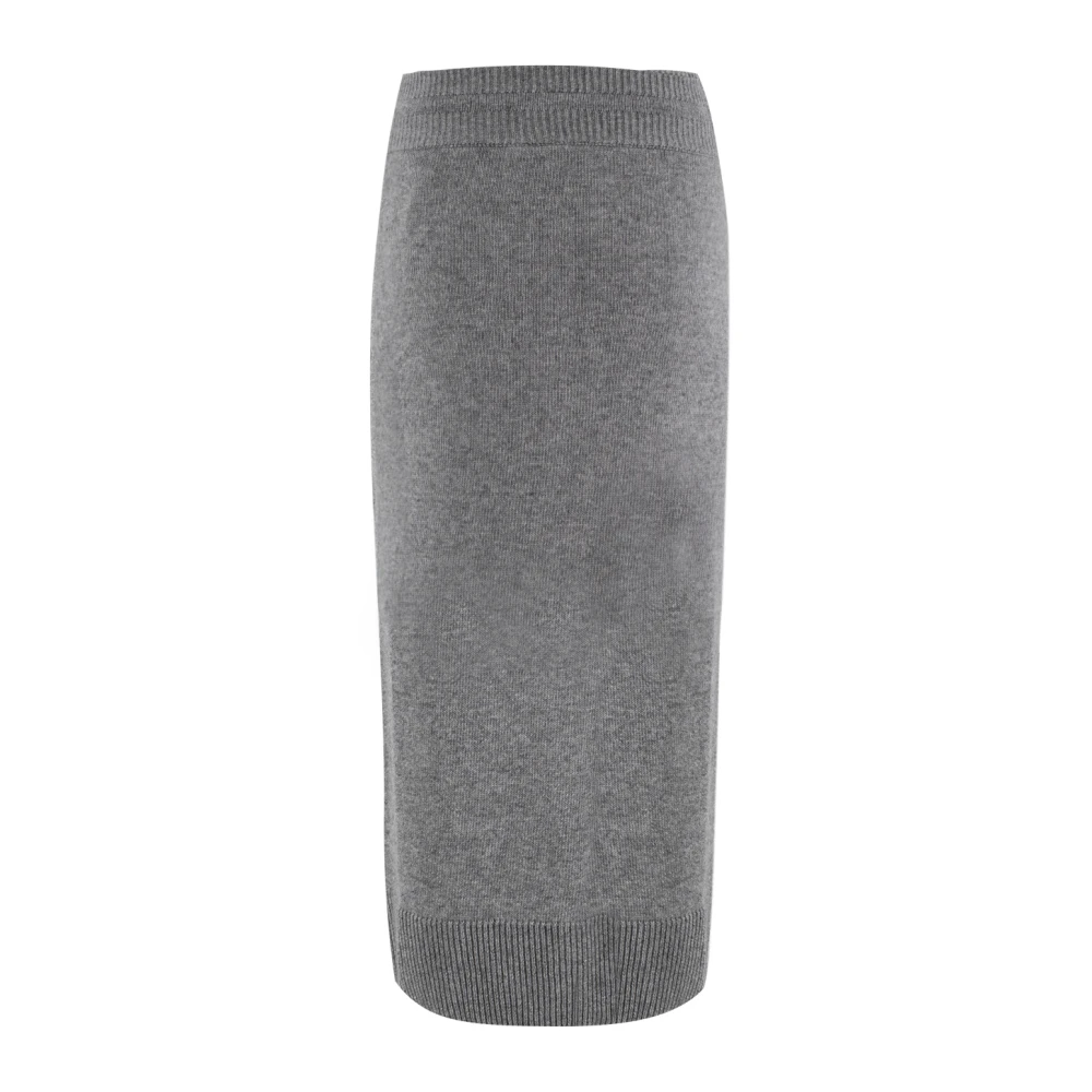 Ermanno Scervino Zachte potloodrok met trekkoordtaille Gray Dames