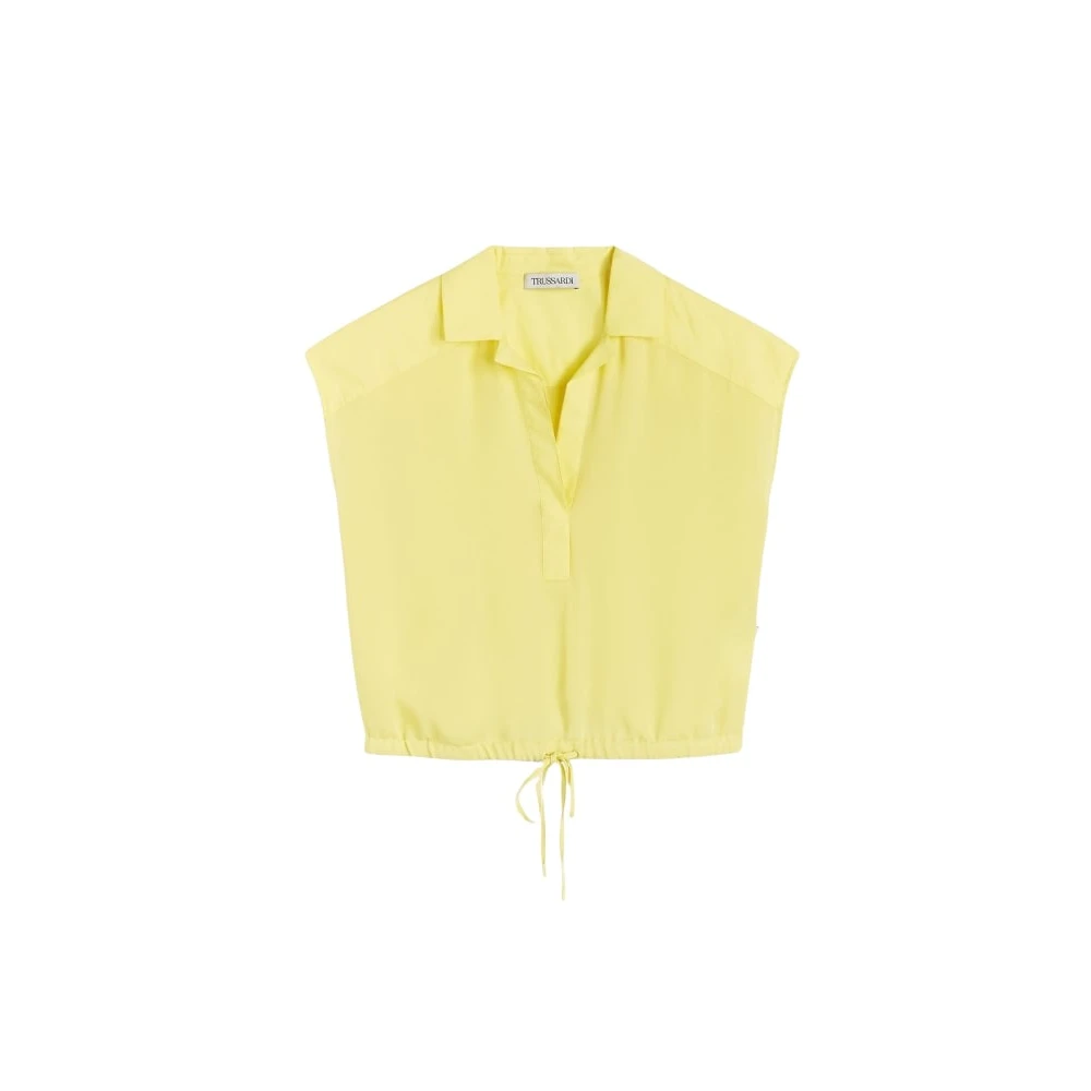 Trussardi Ärmlös Blus Yellow, Dam