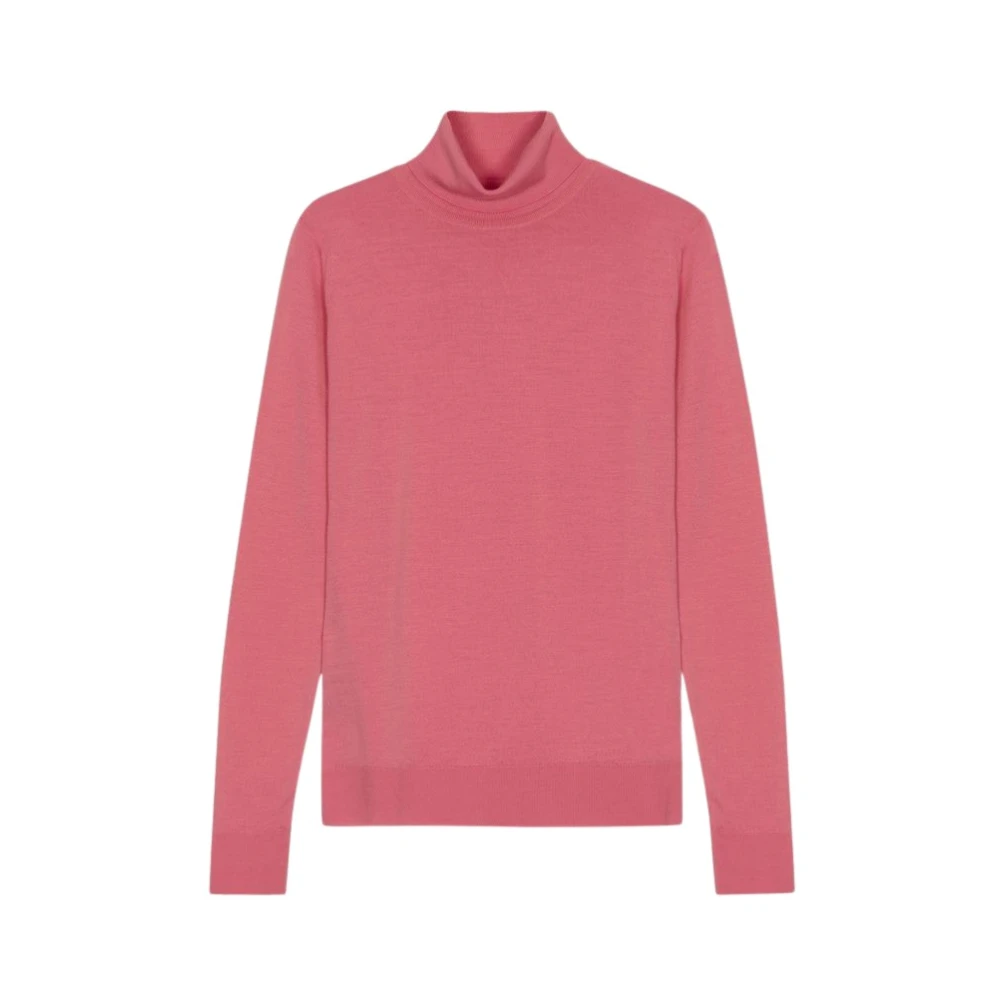 John Smedley Klassieke Gebreide Trui voor Mannen Pink Dames