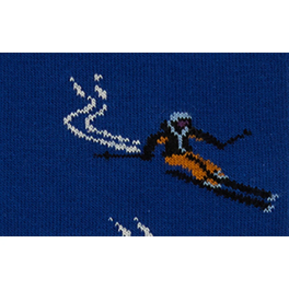 Gallo Blauwe Katoenen Ski Sokken Multicolor Dames