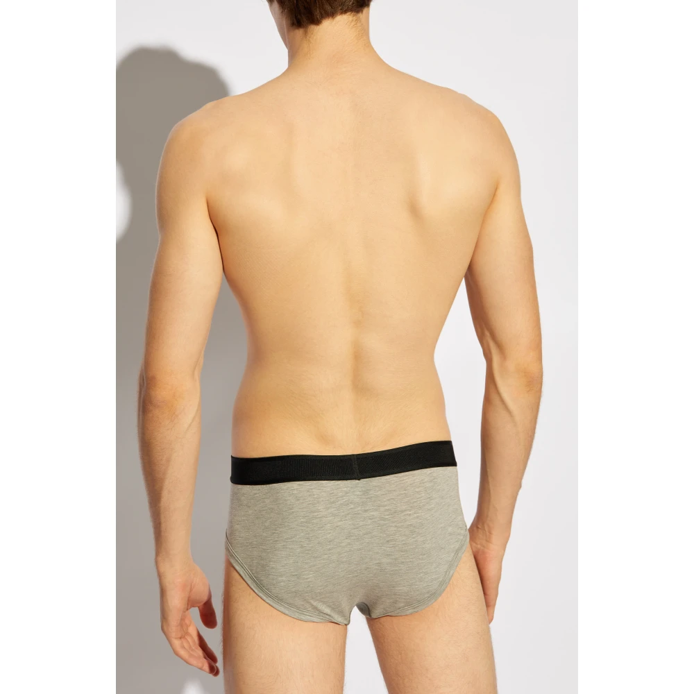 Tom Ford Slips met logo Gray Heren