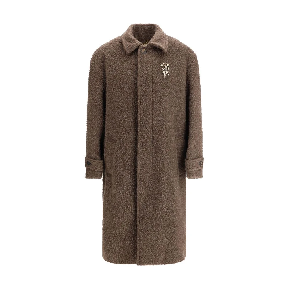 Golden Goose Men's Brown/Golden The Journey Single-Breasted Coat