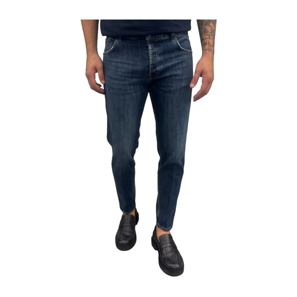 Michael Coal Katoen Stretch Jeans Blue Heren