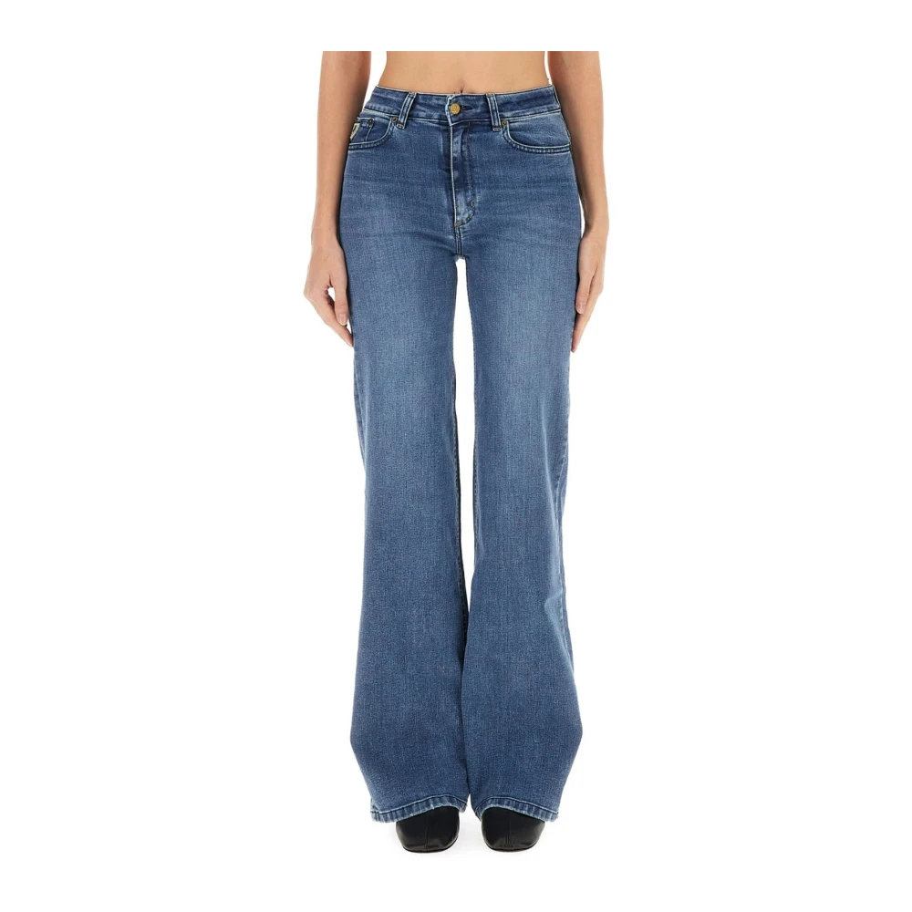 Lois Blå Utsvängda Jeans