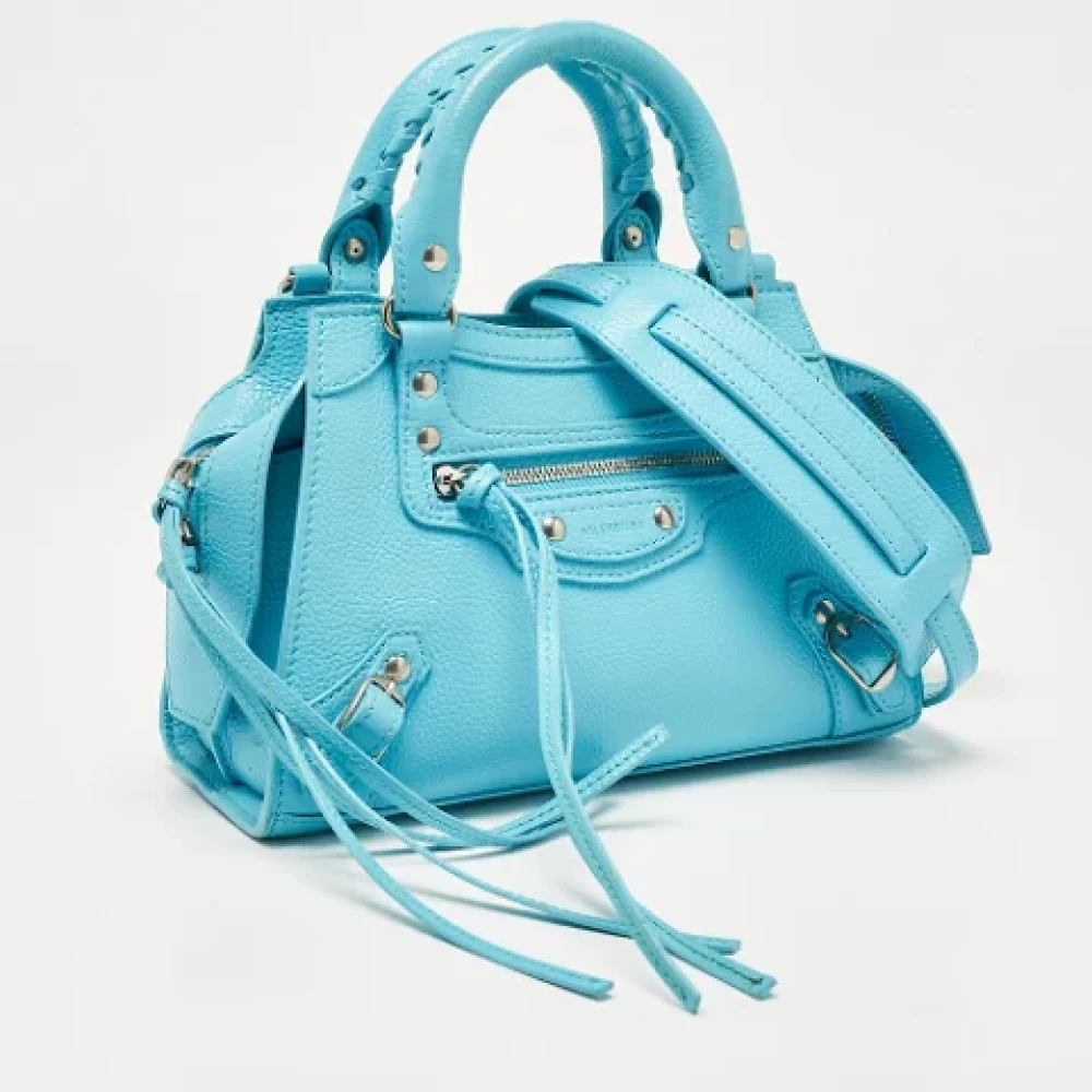 Balenciaga Vintage Pre-owned Leather totes Blue Dames