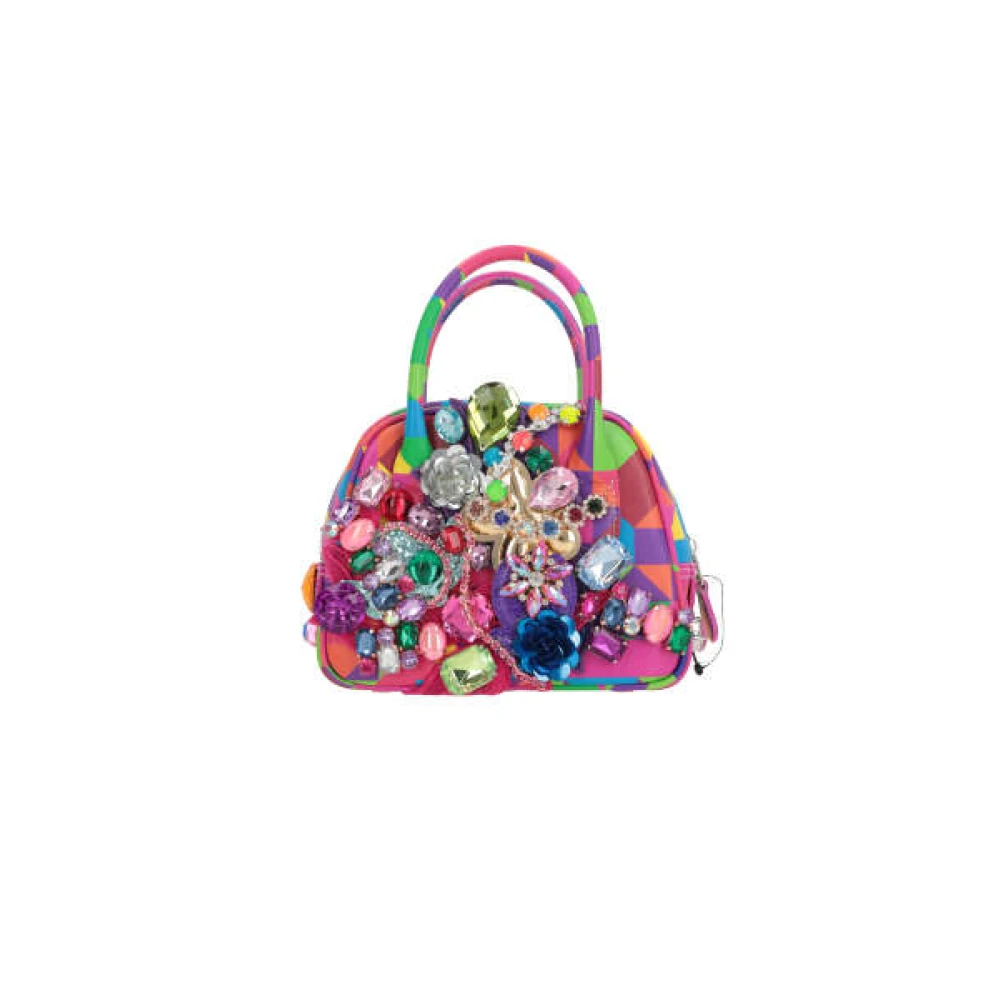 Comme des Garçons Multicolor leren handtas met zilveren hardware Multicolor Dames