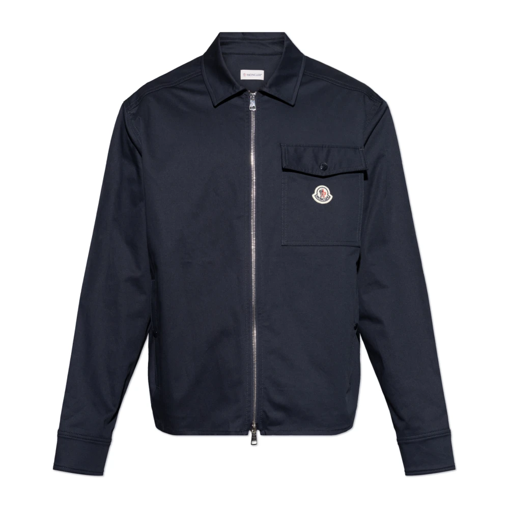 Moncler Jas met Ciamicia logo Blue Heren