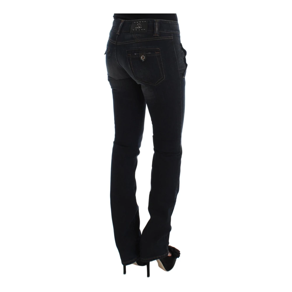 Ermanno Scervino Blauwe Slim Fit Jeans Black Dames