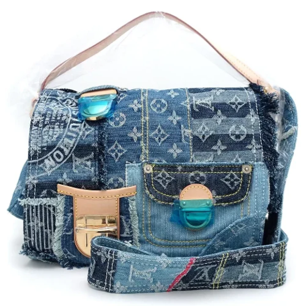 Louis Vuitton Vintage Pre-owned Denim louis-vuitton-bags Blue Dames