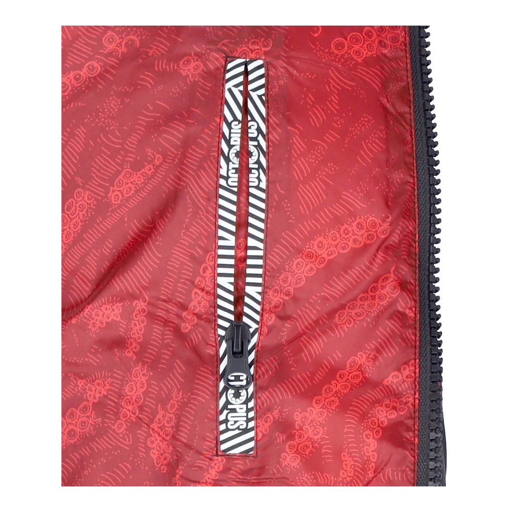 Octopus Zwarte Puff Jas voor Mannen Black Heren