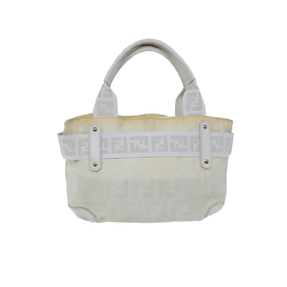 Fendi Vintage Pre-owned Nylon handbags White Dames