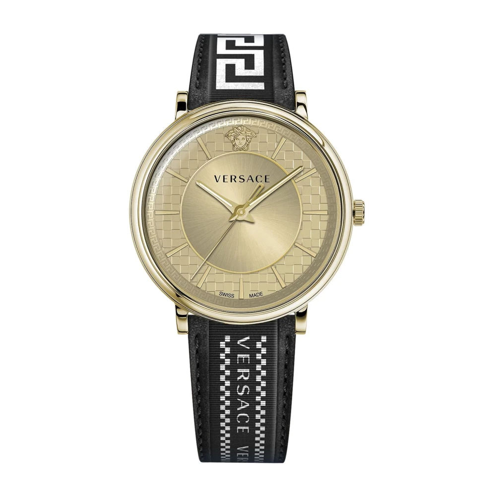 Versace Men's Yellow Watches, One Size, V-Circle Watch