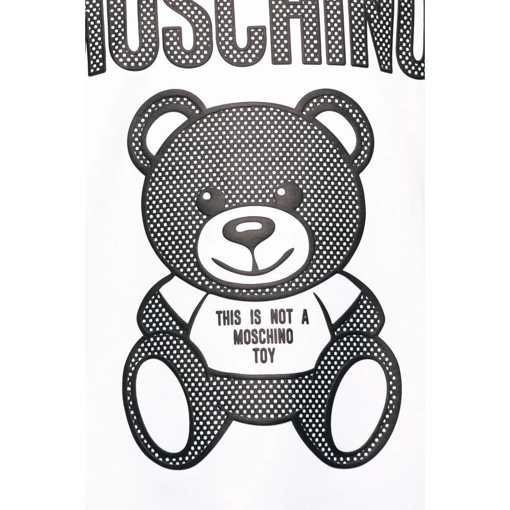 Moschino Sweatshirt met logo White Heren