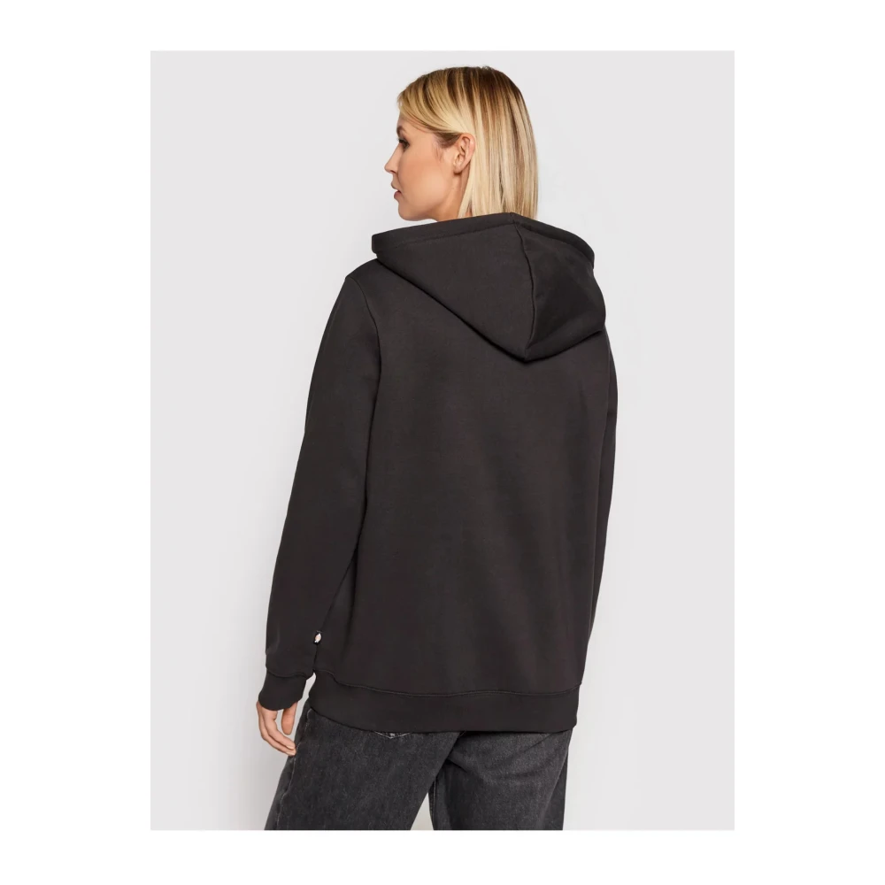 Dickies Icon Logo Hoodie Sweatshirt Zwart Black Dames