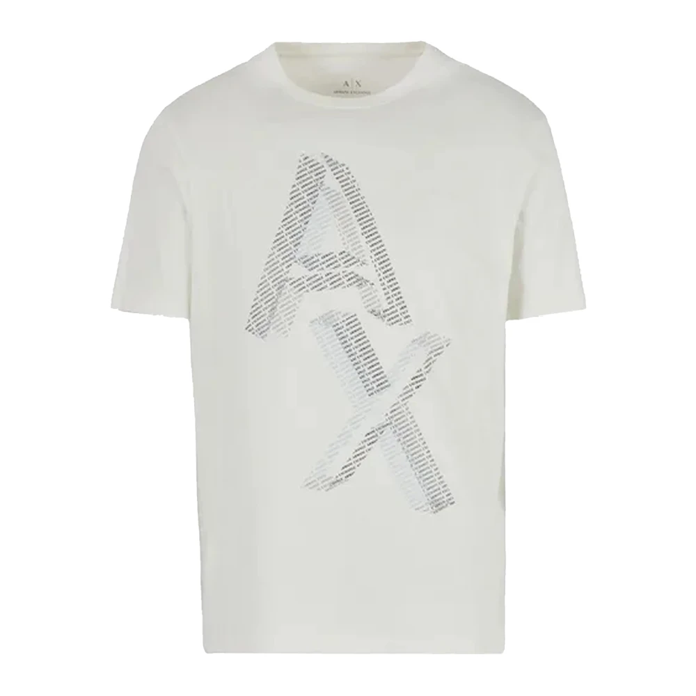Armani Exchange Logo Borst T-shirt White Heren