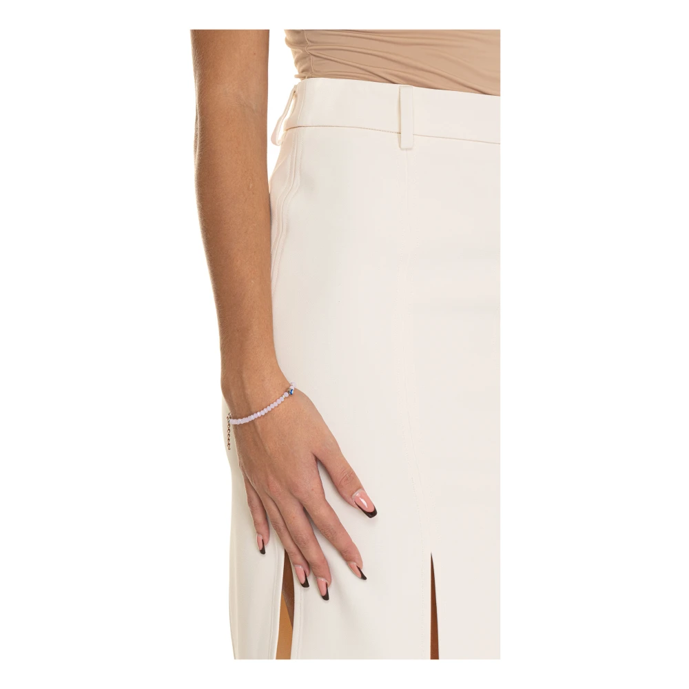 Liu Jo Rok met splitzoom en logotong Beige Dames