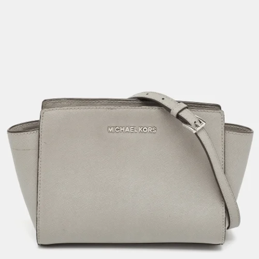 Michael Kors Pre-owned Leather shoulder-bags Gray Dames