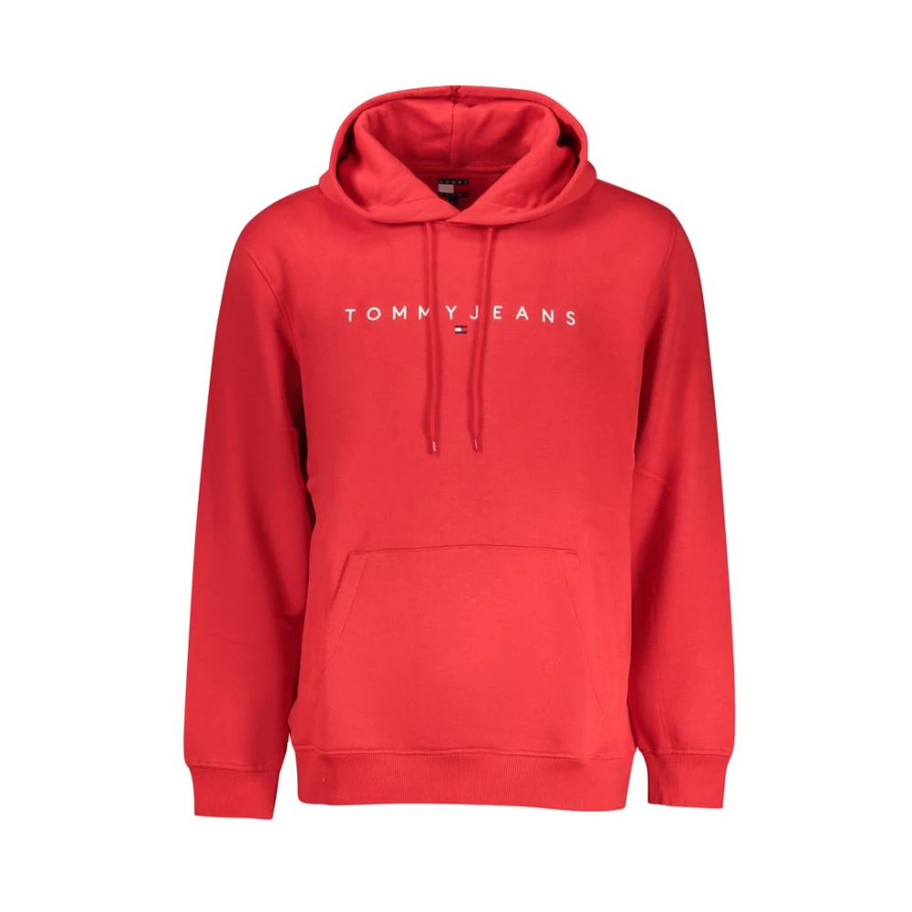 Tommy Hilfiger Men's Red Cotton Sweater Hoodie